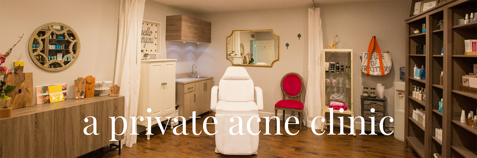 Beach Beauty Bar Acne Clinic offering privacy