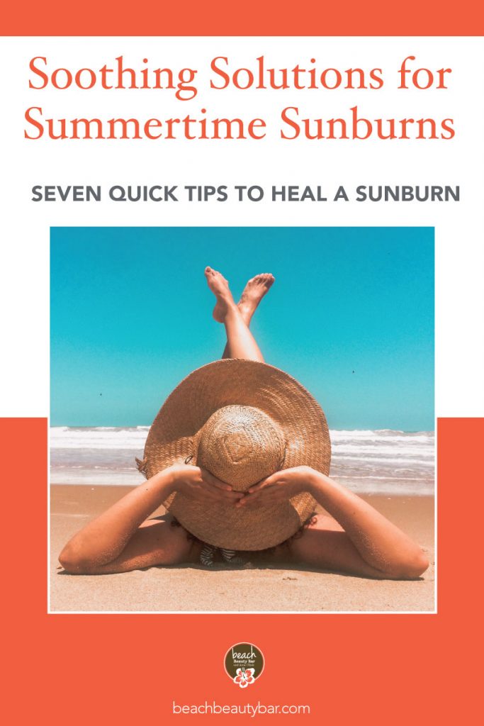 Woman sunbathing with straw hat